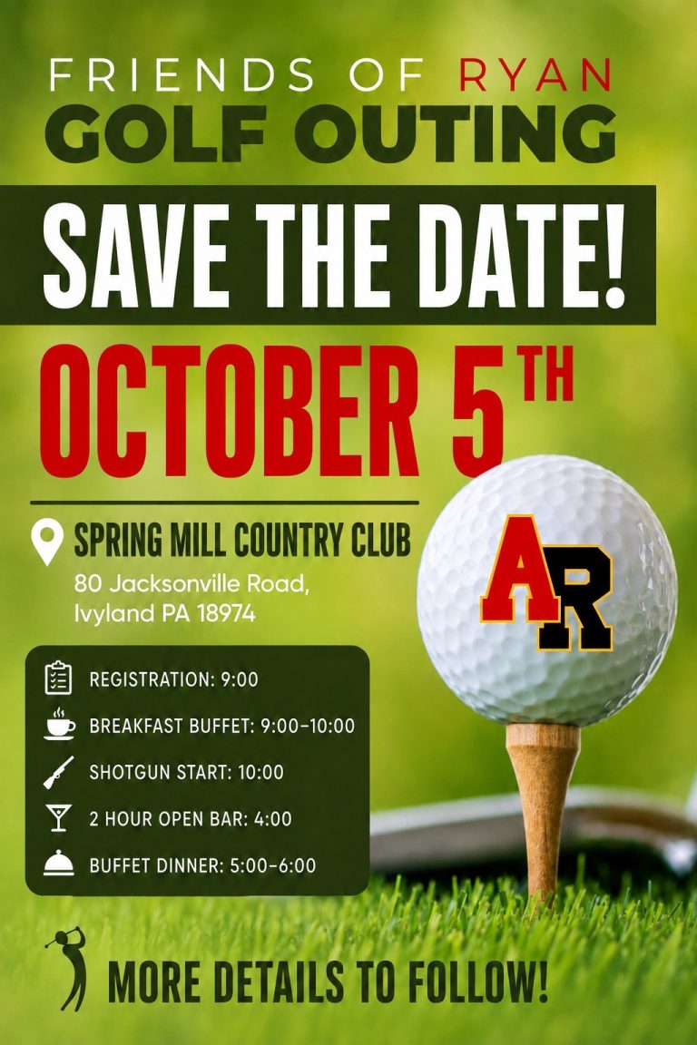 Friends of Ryan Golf Outing October 5th, 2026